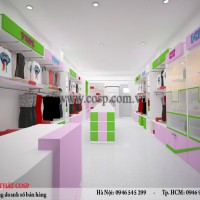 Thiết kế nội thất cửa hàng mẹ và bé - Chị Nương - Quận 6